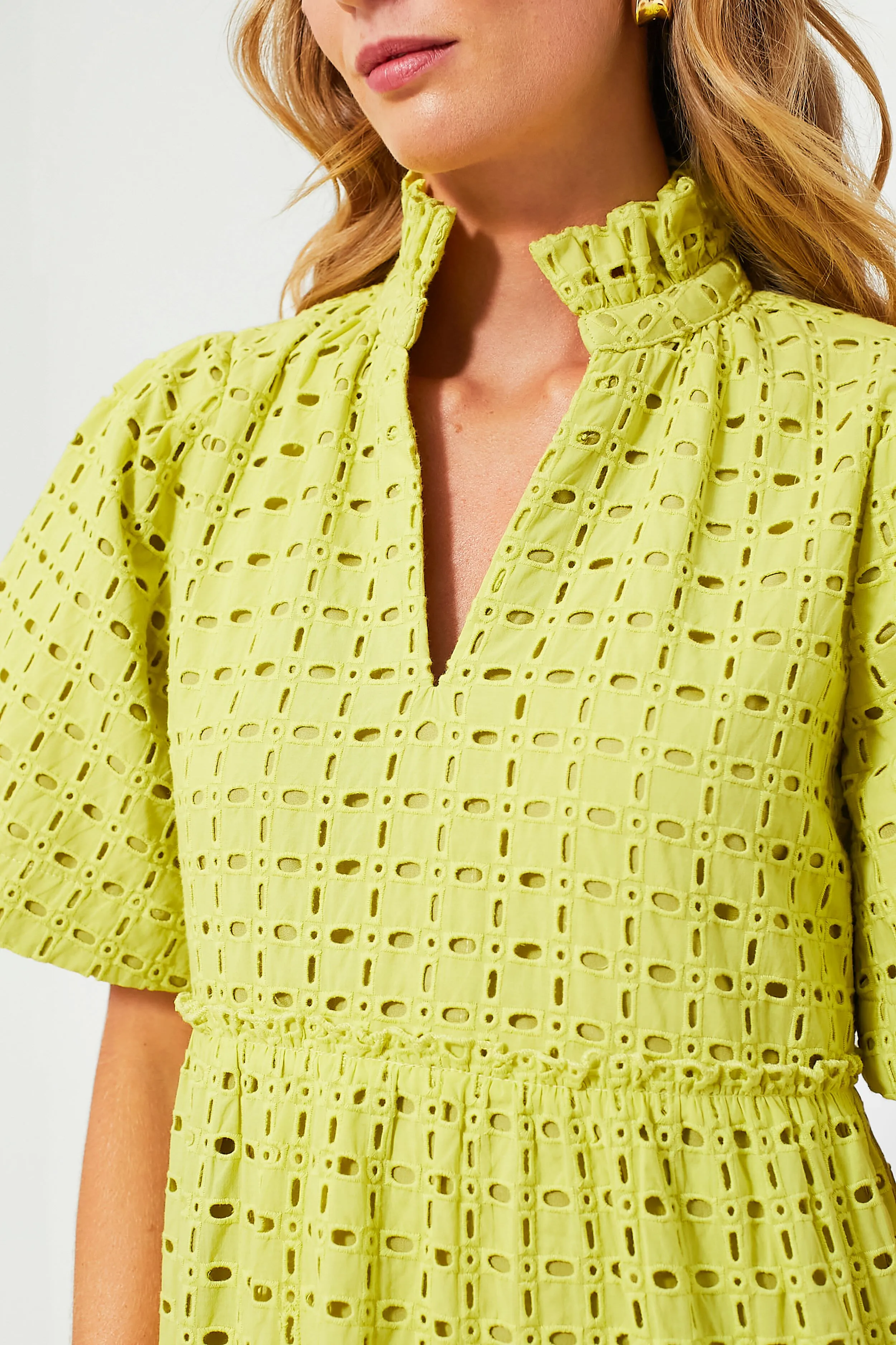 Lemongrass Eyelet Crawford Dress sold by Tuckernuck product image thumbnail 5