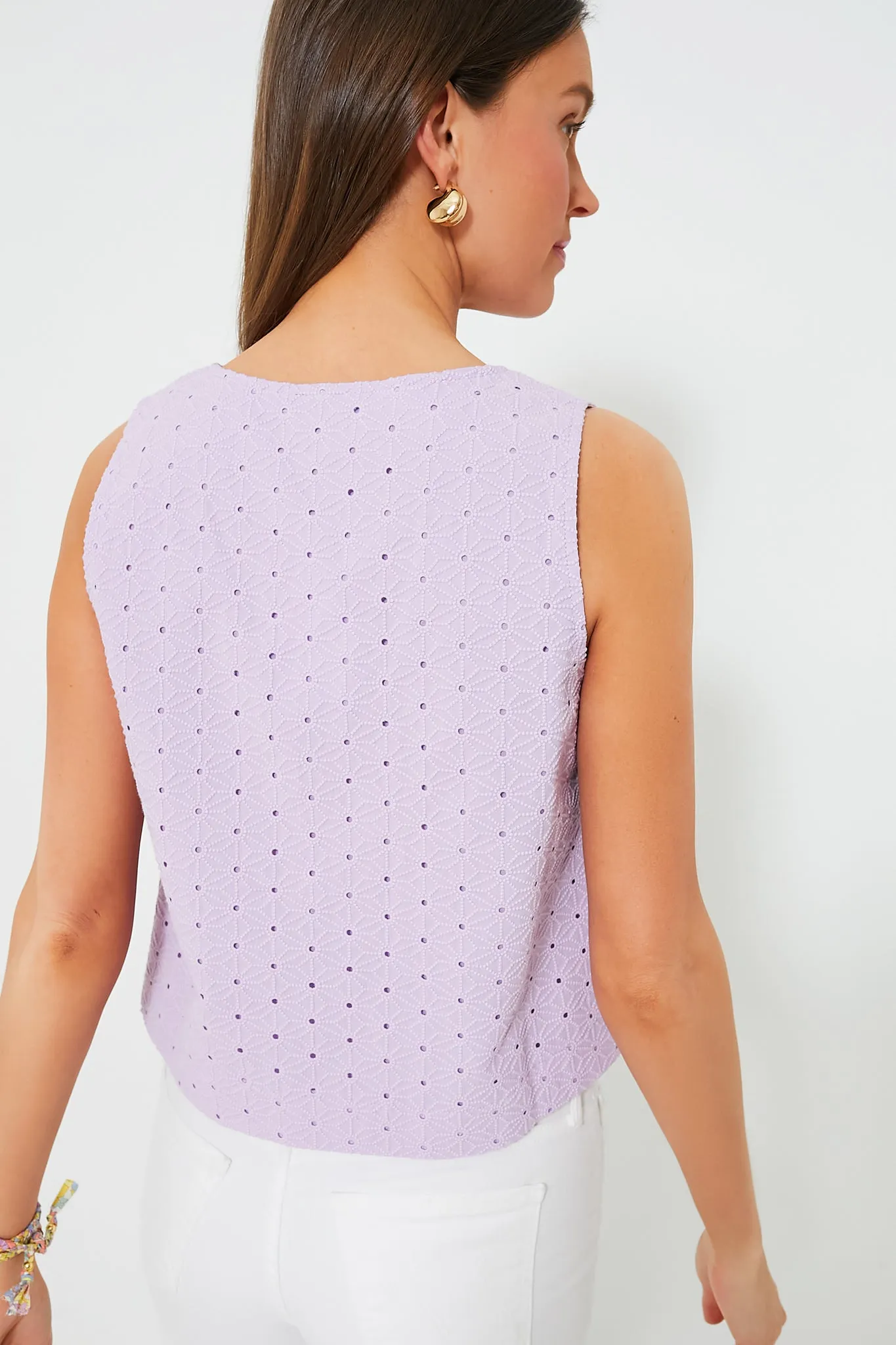 Lavender Eyelet Valerie Top sold by Tuckernuck product image thumbnail 4