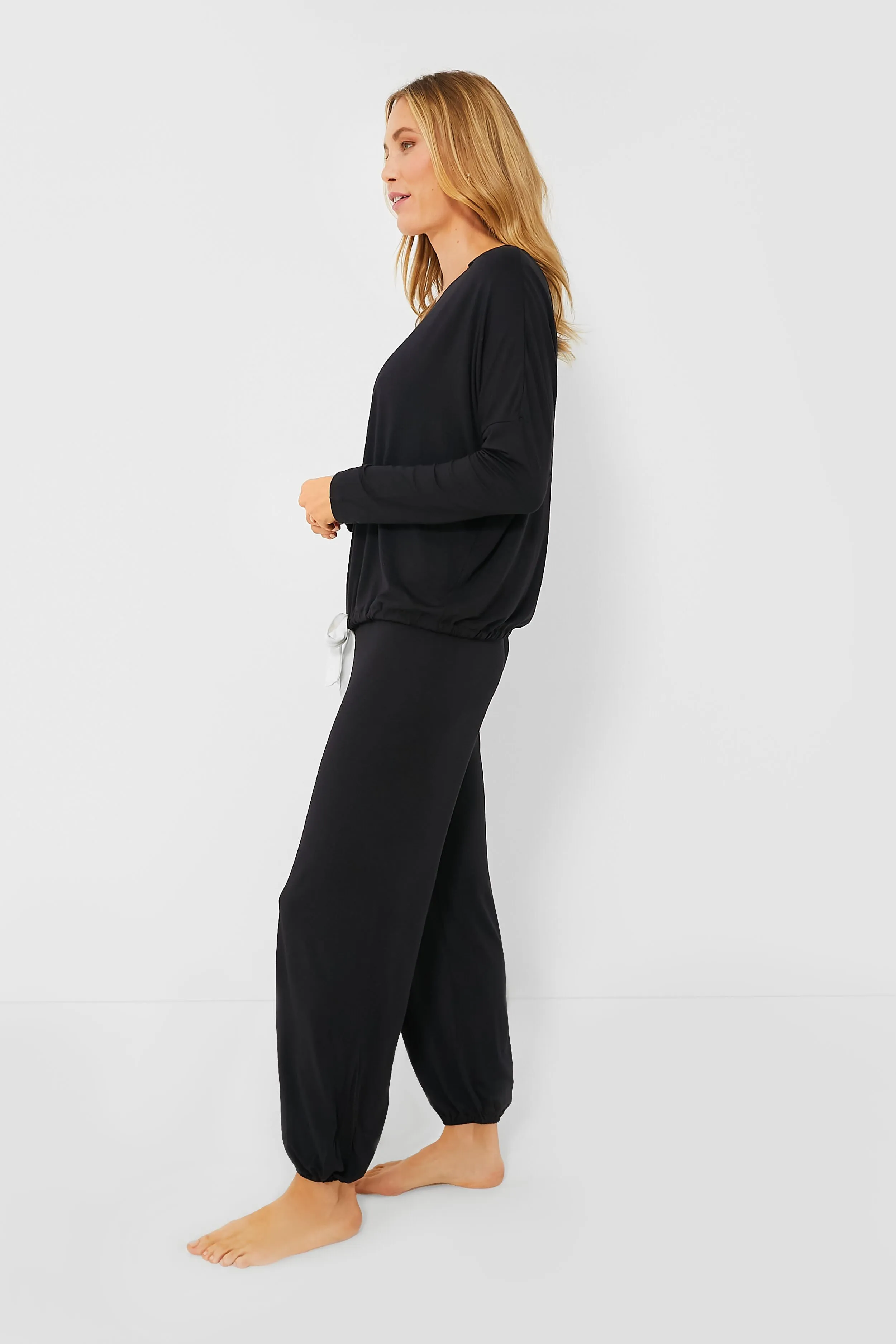 Black Gisele Slouchy PJ Set sold by Tuckernuck product image thumbnail 3