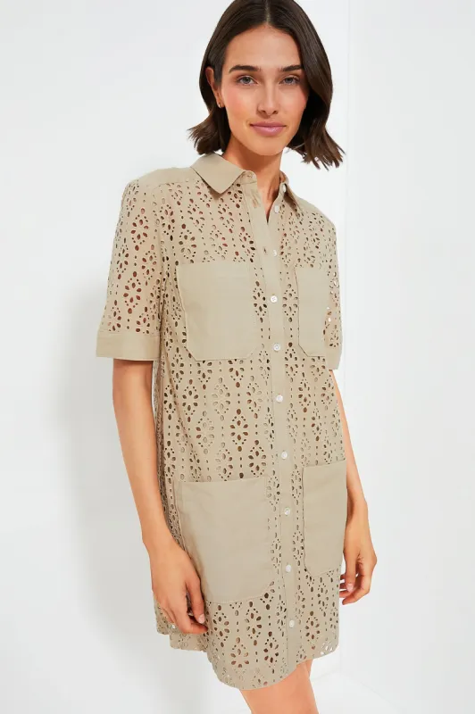 Stone Khaki Rafaela Dress sold by Tuckernuck
