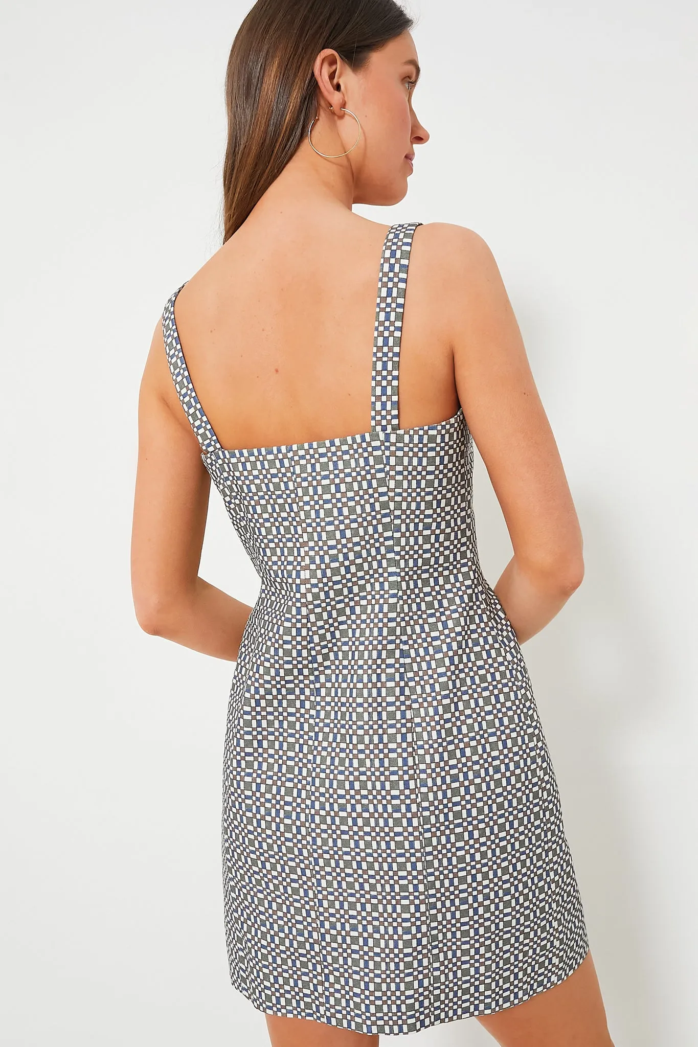 Tile High Neck Mini Dress sold by Tuckernuck product image thumbnail 4