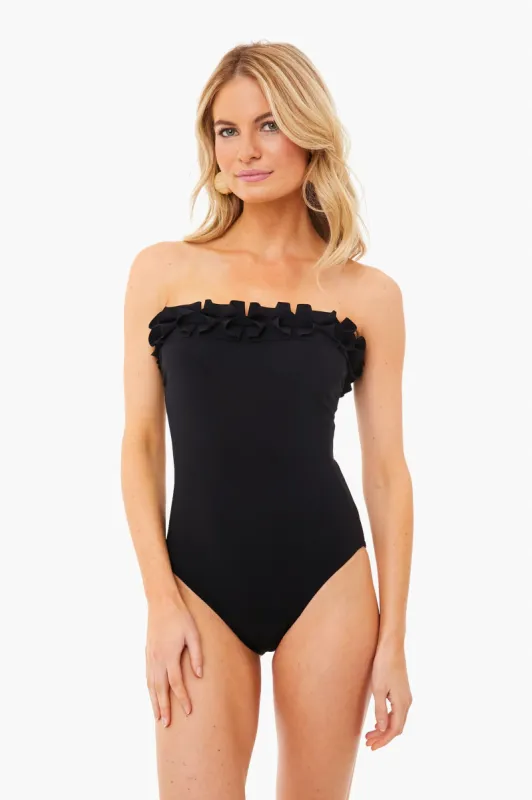 Black Ellery Bandeau One Piece sold by Tuckernuck