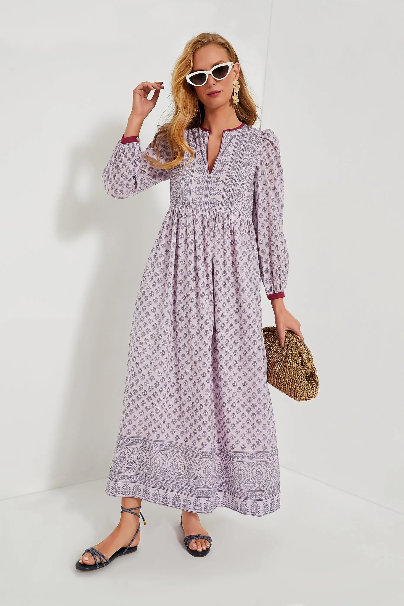 Purple Lilac Winifred Bhutti Dress sold by Tuckernuck