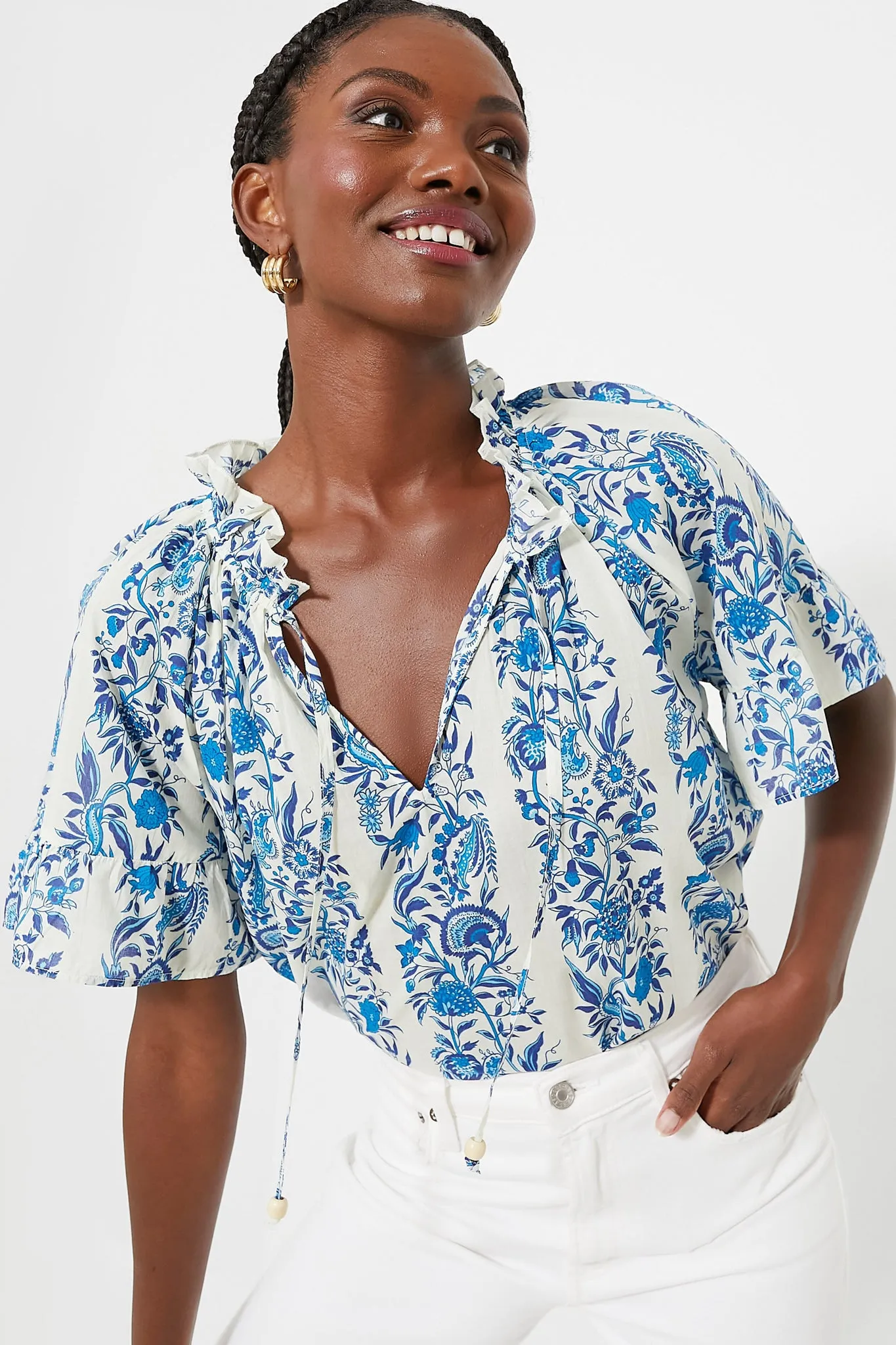 Cerulean Posy Cassis Top sold by Tuckernuck