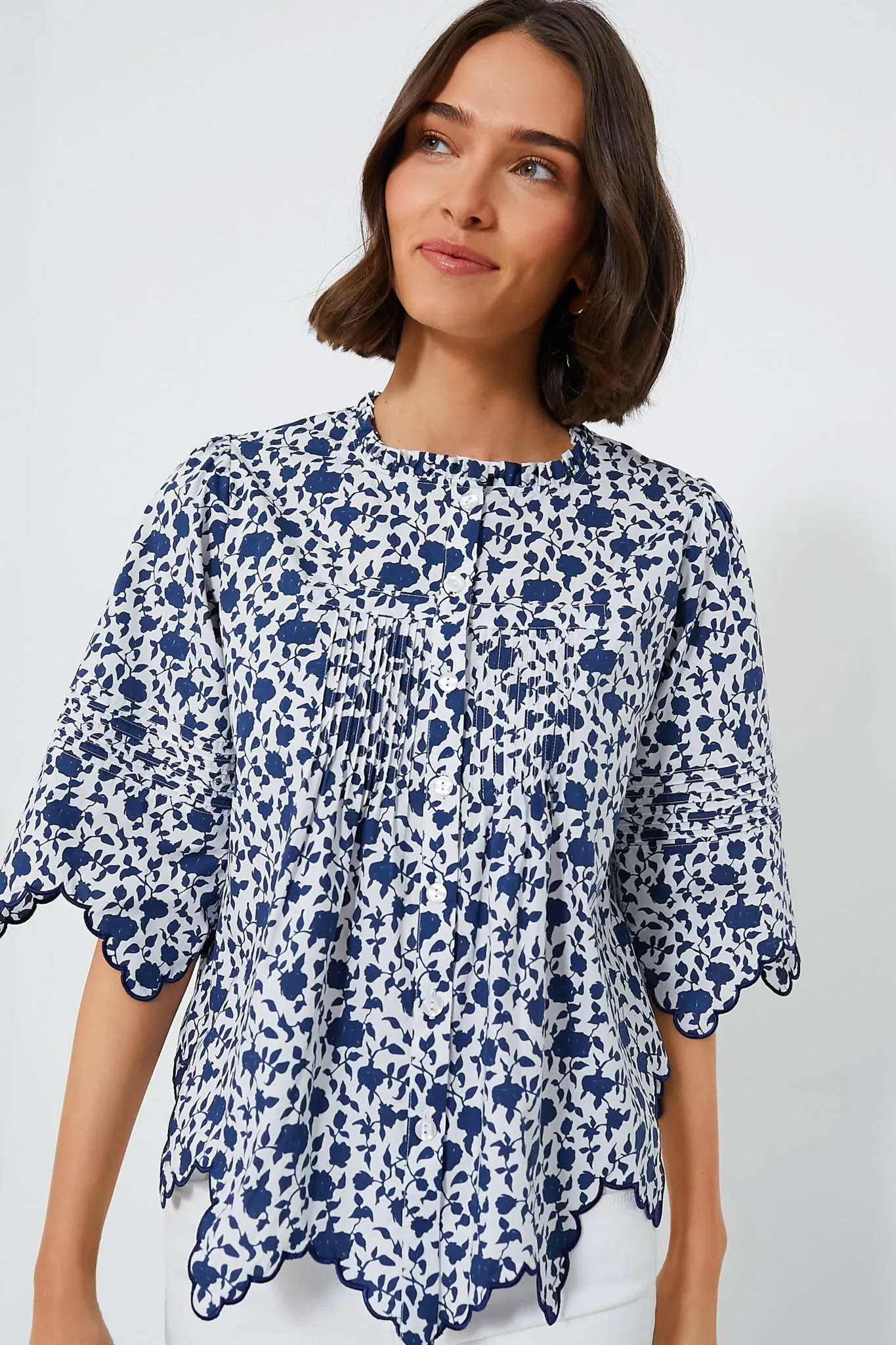 Roses of Dreams Matilde Blouse sold by Tuckernuck