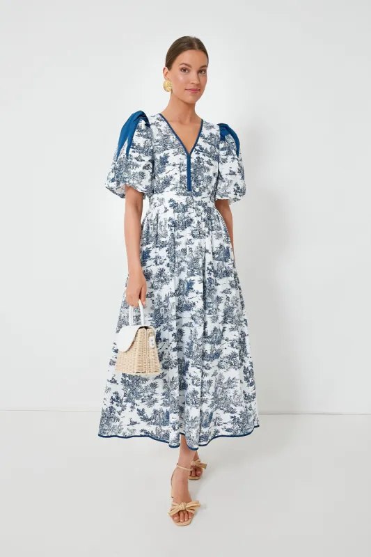 Blue Toile Reynolds Midi Dress sold by Tuckernuck