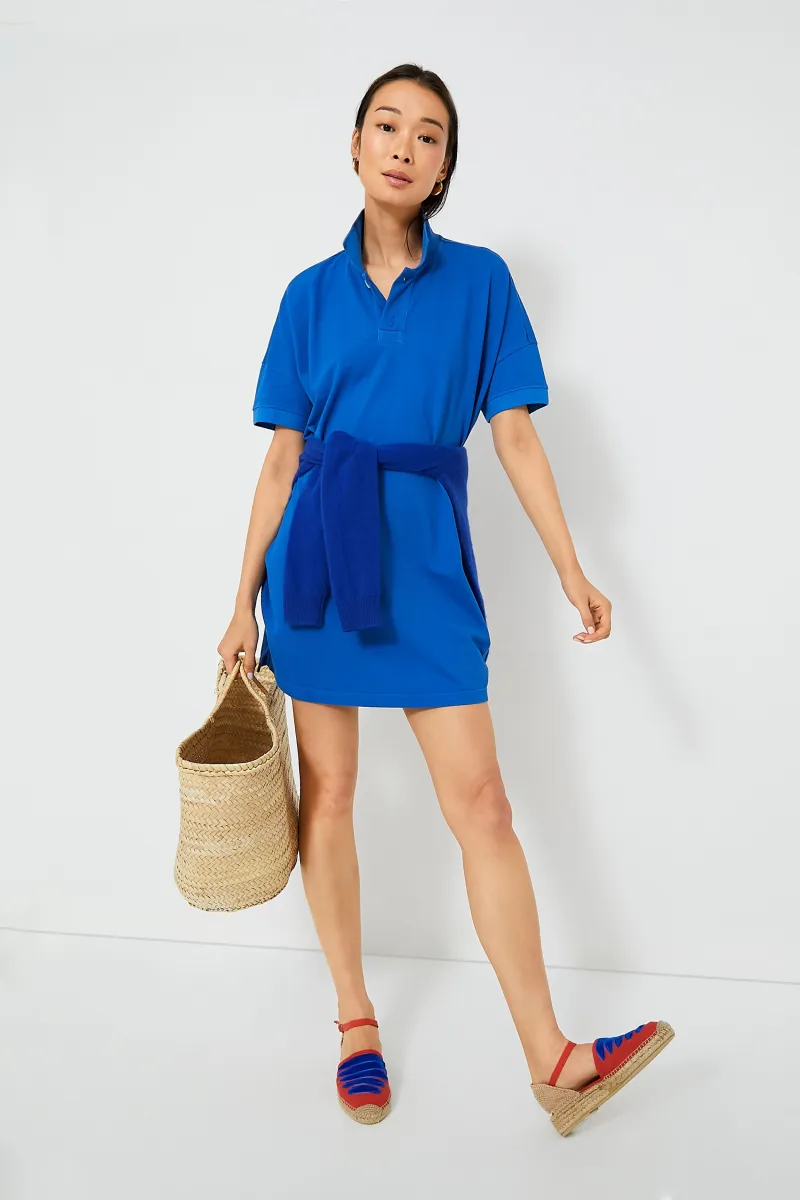 Blue Pique Teller Polo Dress sold by Tuckernuck