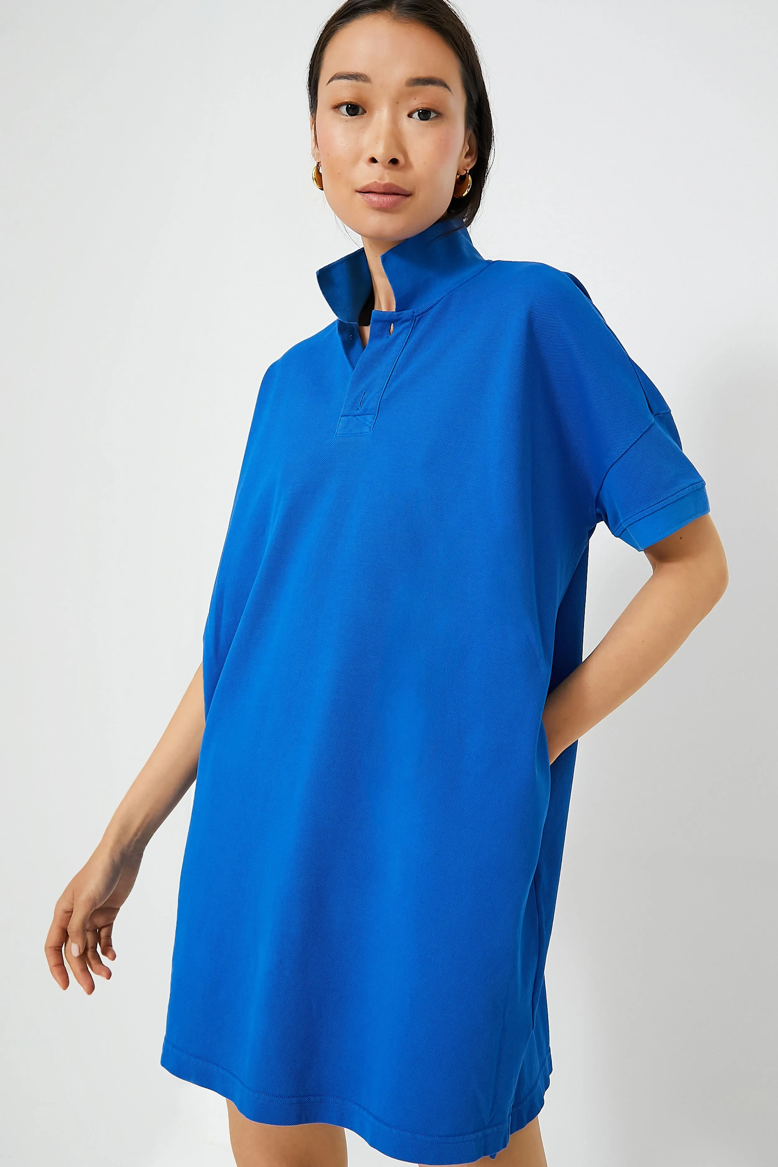 Blue Pique Teller Polo Dress sold by Tuckernuck product image thumbnail 2