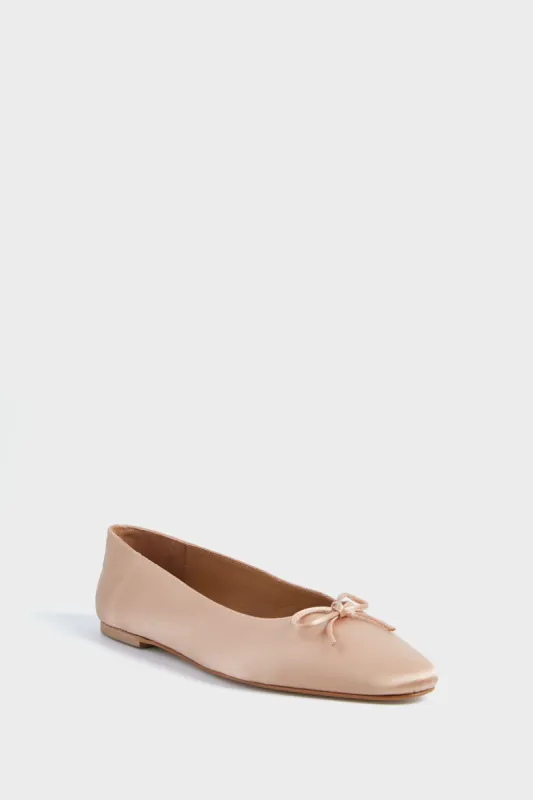 Rose Satin Bodil Flats sold by Tuckernuck