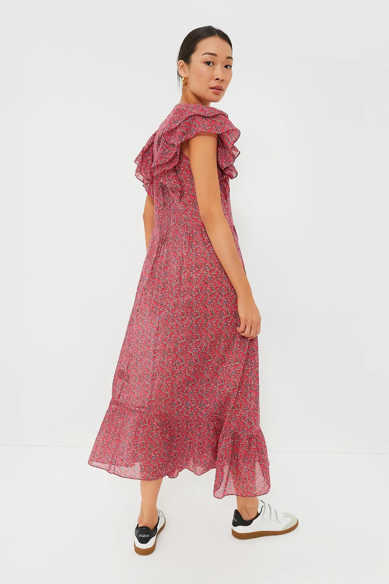 Cranberry Godralia Blossom Cotton Dress sold by Tuckernuck product image thumbnail 4