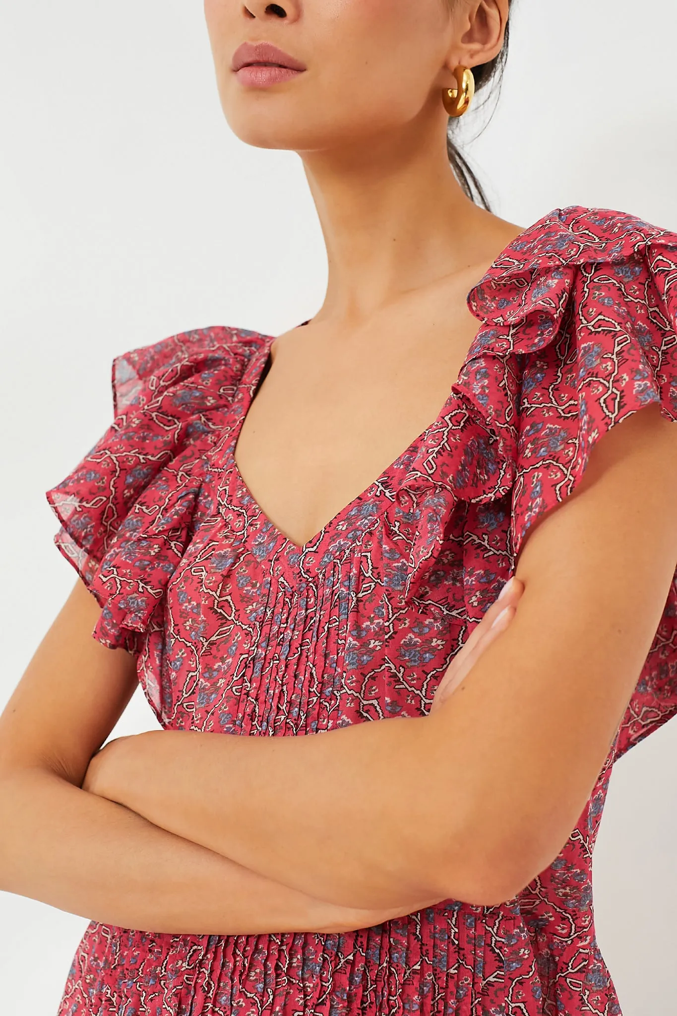 Cranberry Godralia Blossom Cotton Dress sold by Tuckernuck product image thumbnail 5