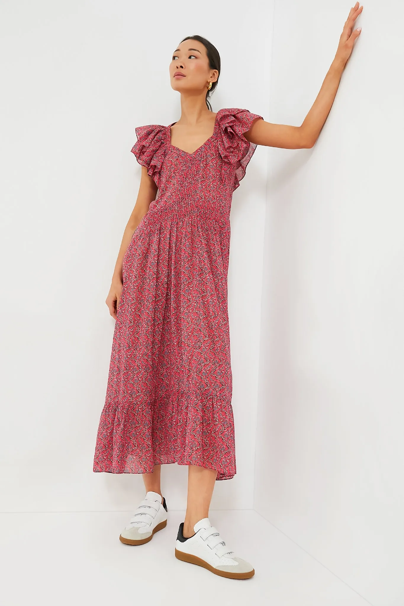 Cranberry Godralia Blossom Cotton Dress sold by Tuckernuck product image thumbnail 2