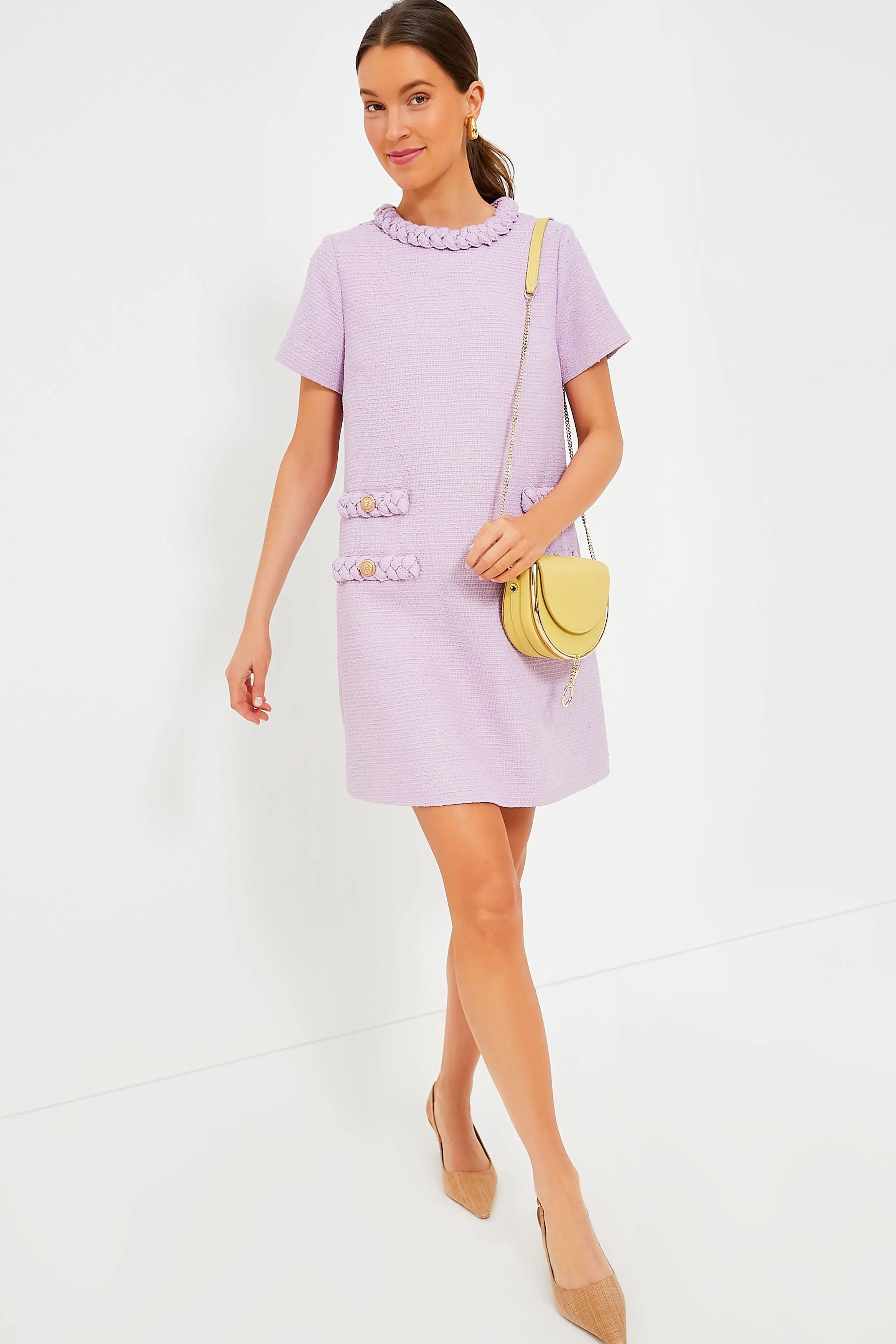 Lilac Tweed Jackie Dress sold by Tuckernuck product image thumbnail 2