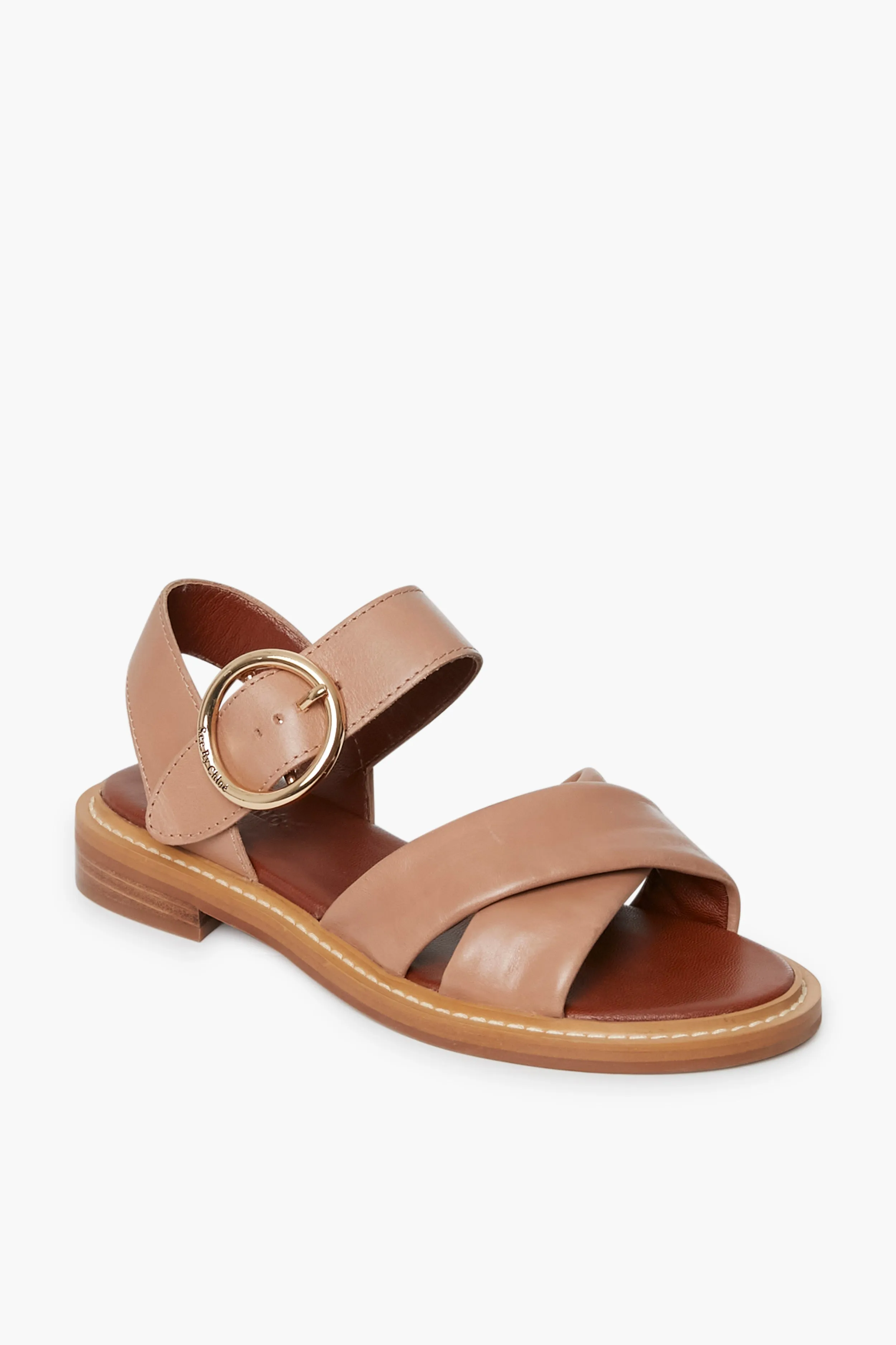 Beige Lyna Sandals sold by Tuckernuck