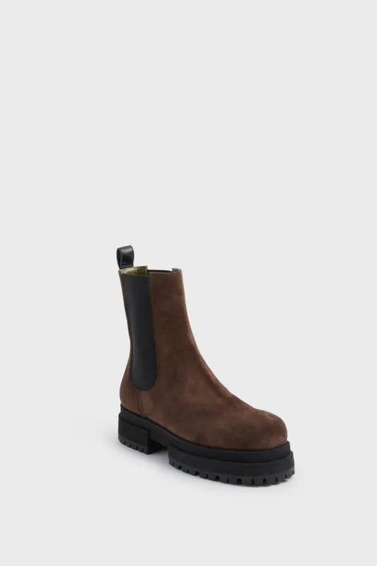 Dark Brown Acacia Chelsea Boots sold by Tuckernuck