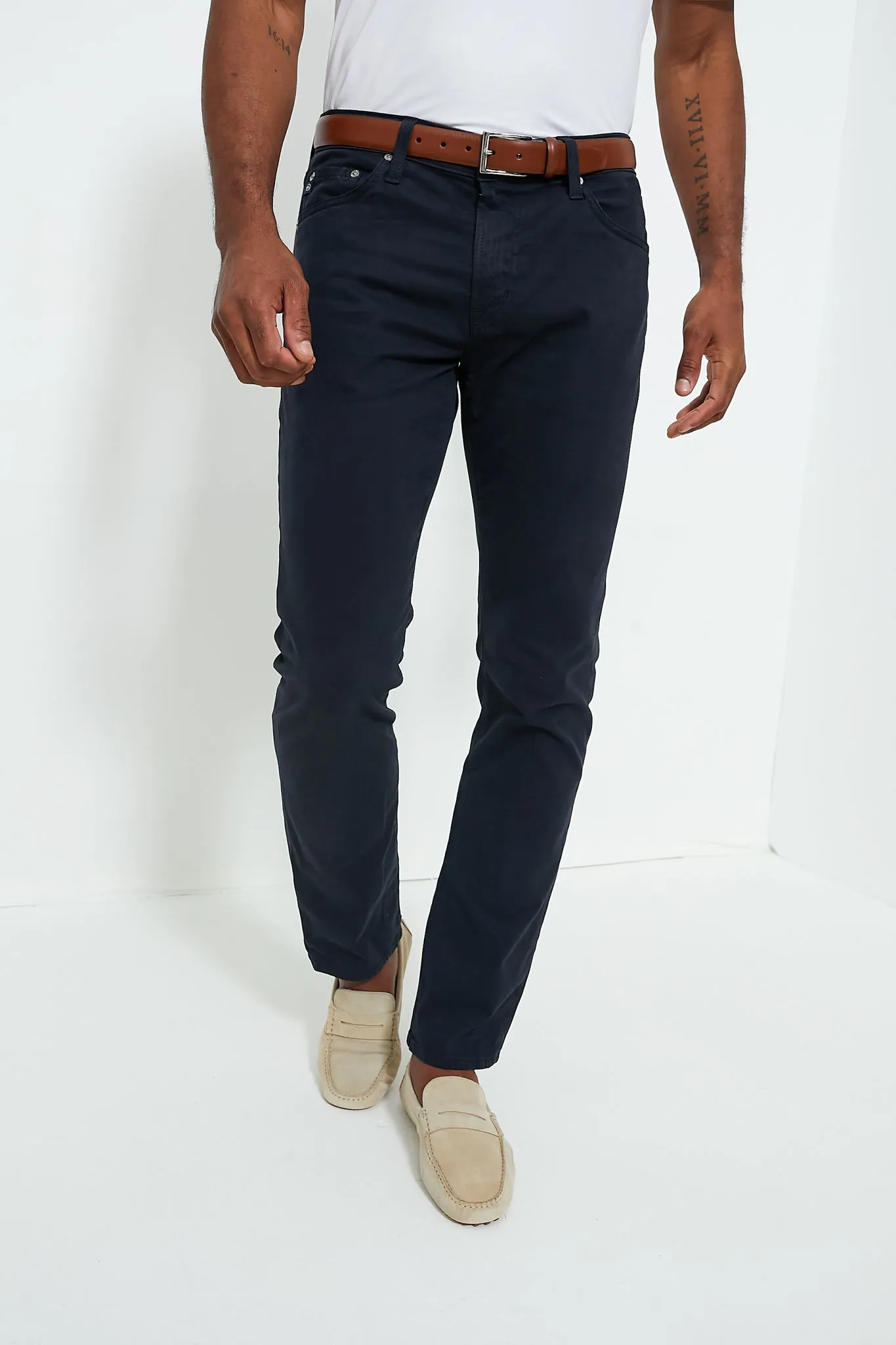 The Graduate in New Navy Sueded Twill (32" Inseam) sold by Tuckernuck