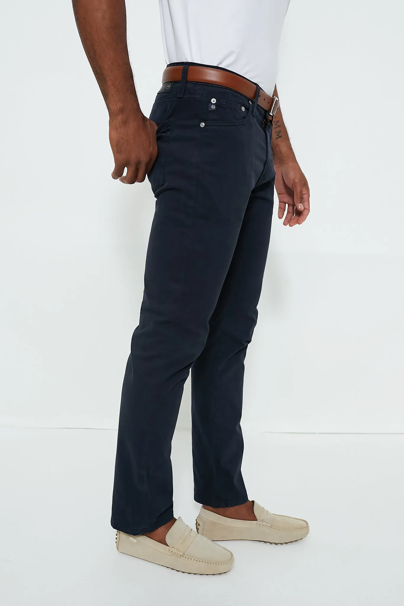 The Graduate in New Navy Sueded Twill (32" Inseam) sold by Tuckernuck product image thumbnail 3