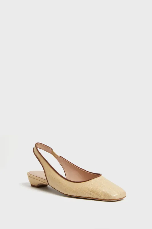 Raffia Liv Slingback Flats sold by Tuckernuck