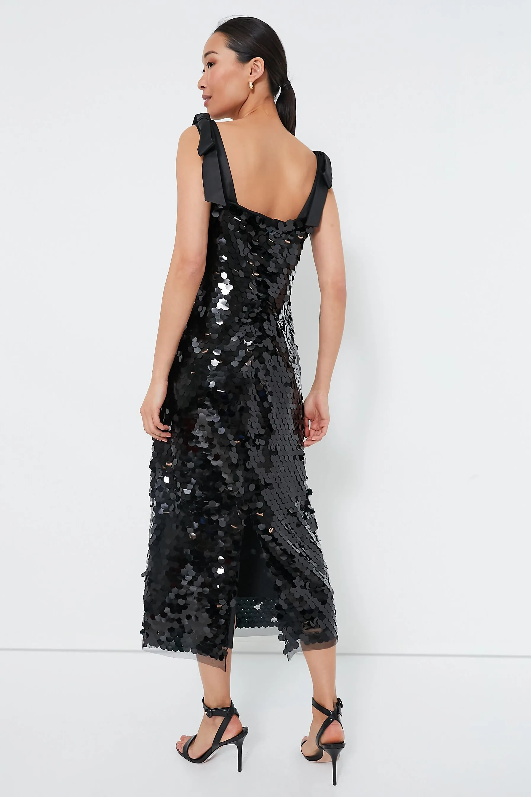 Jet Black Sequin Roxy Dress sold by Tuckernuck product image thumbnail 4