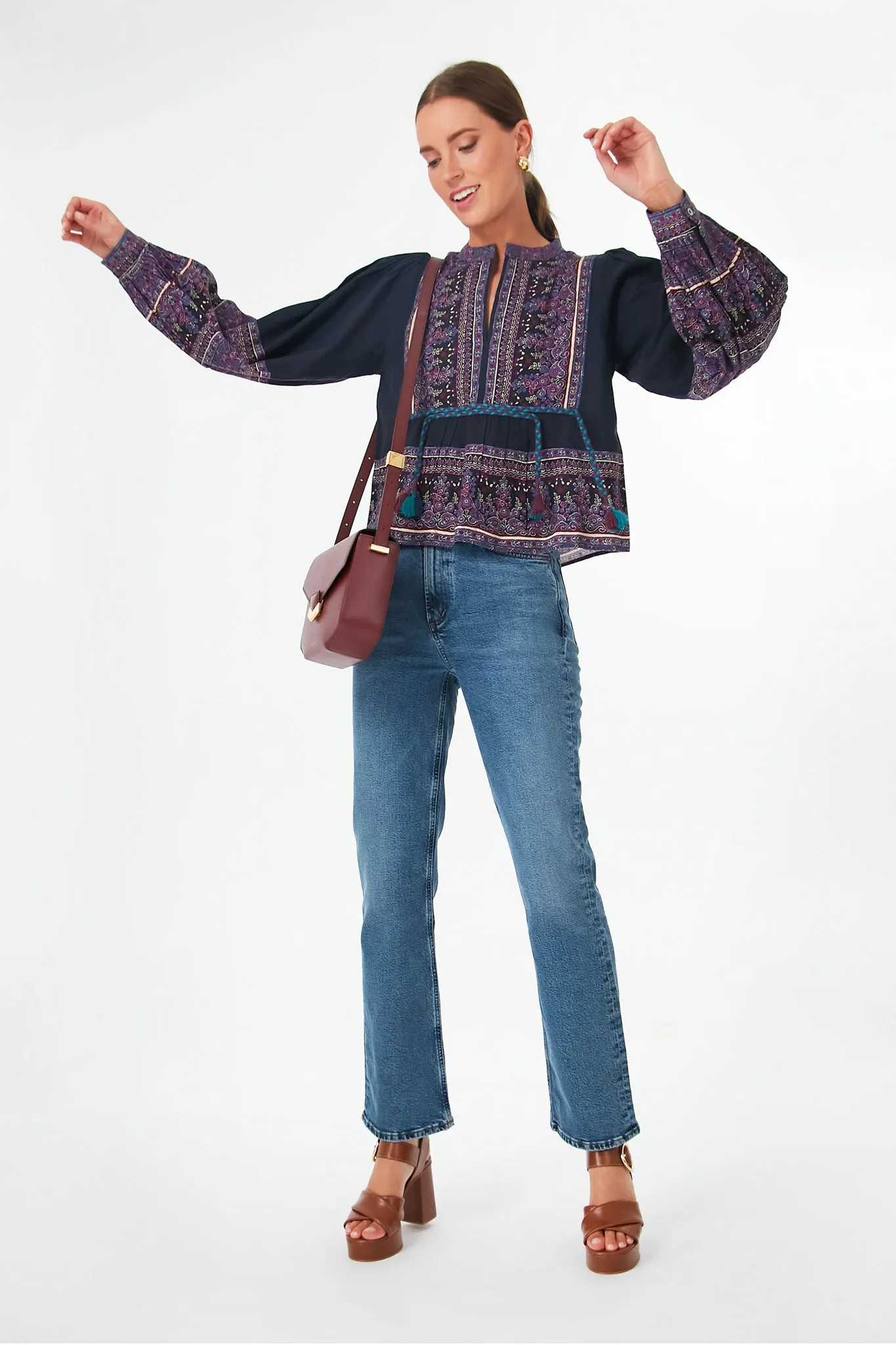 Iris Adella Print Long Sleeve Top sold by Tuckernuck product image thumbnail 2