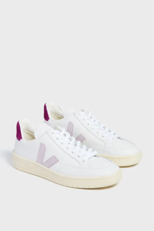 Extra White Parme Magenta V-12 Sneakers made by Veja