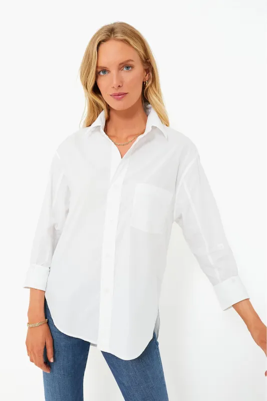 Optic White Kayla Shirt sold by Tuckernuck