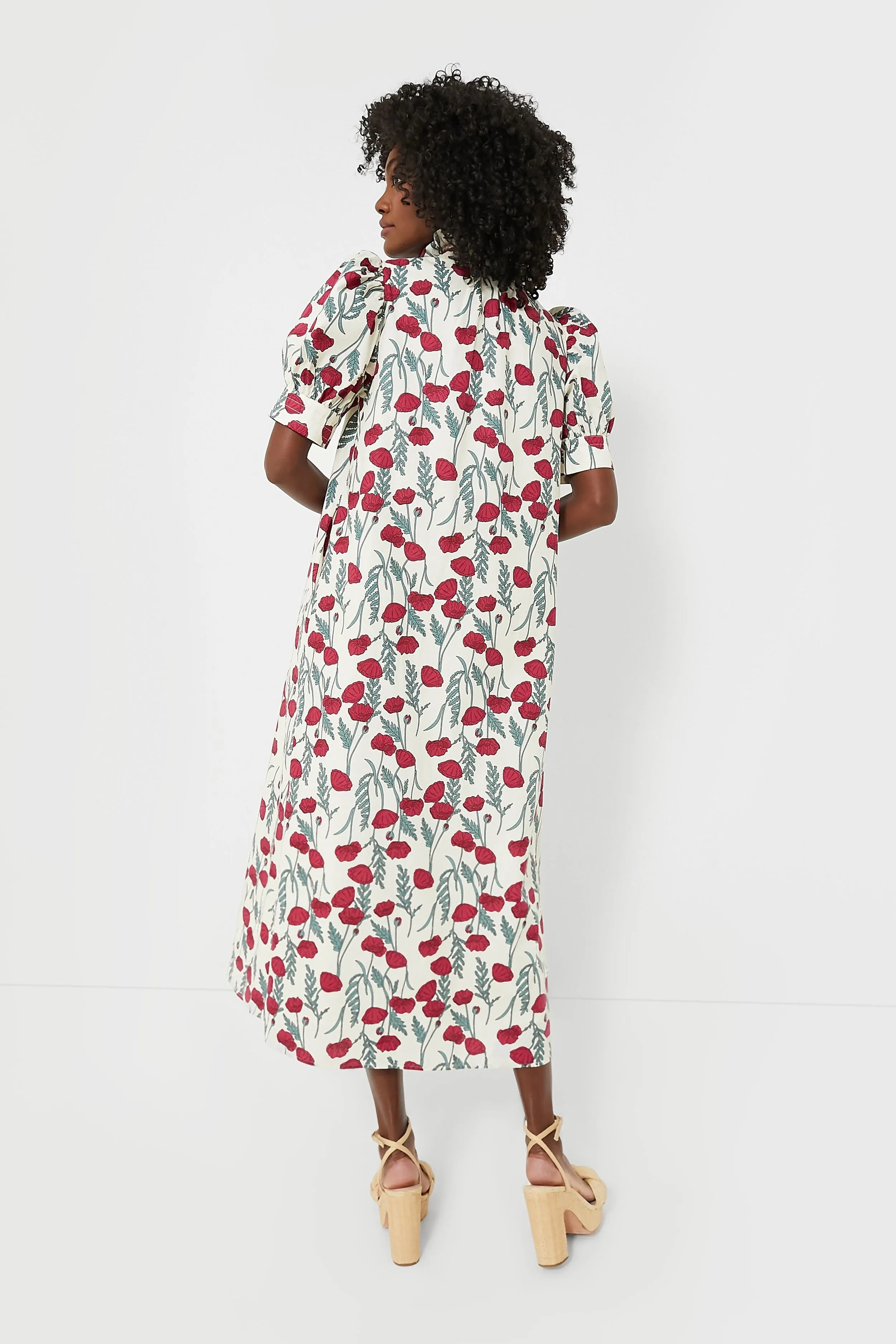 Amaryllis Floral Louisa Midi Dress sold by Tuckernuck product image thumbnail 4