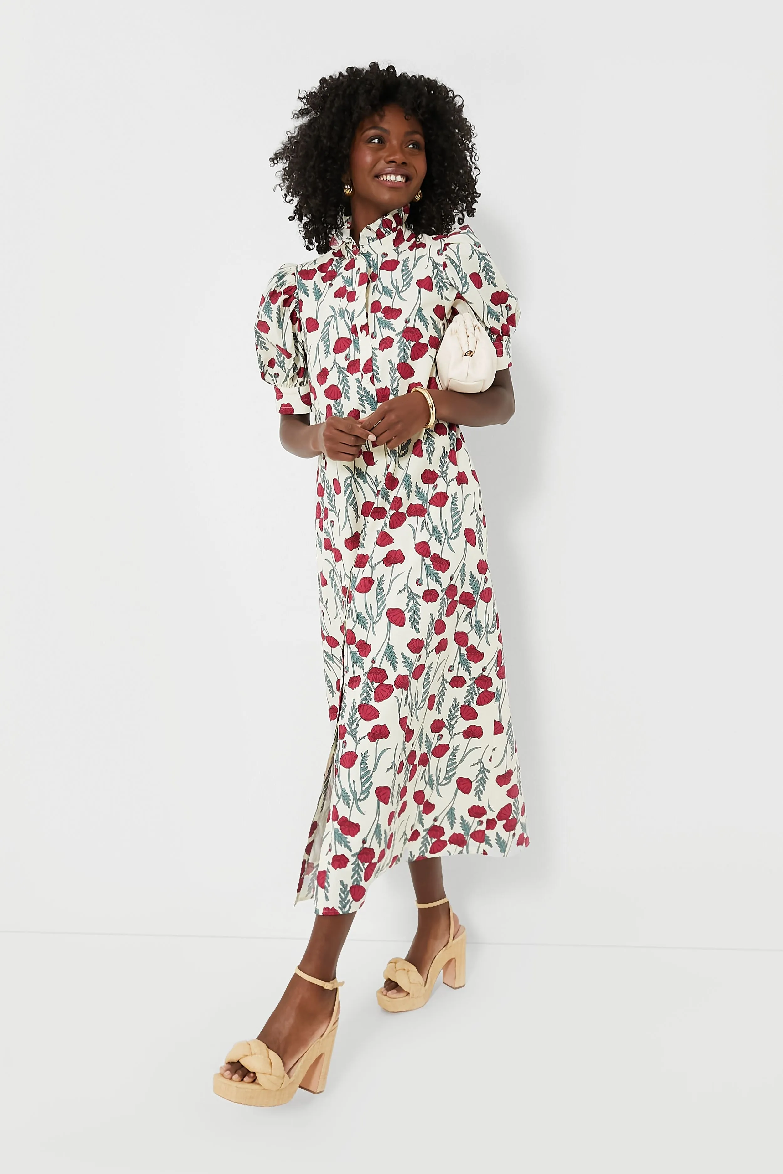 Amaryllis Floral Louisa Midi Dress sold by Tuckernuck product image thumbnail 2