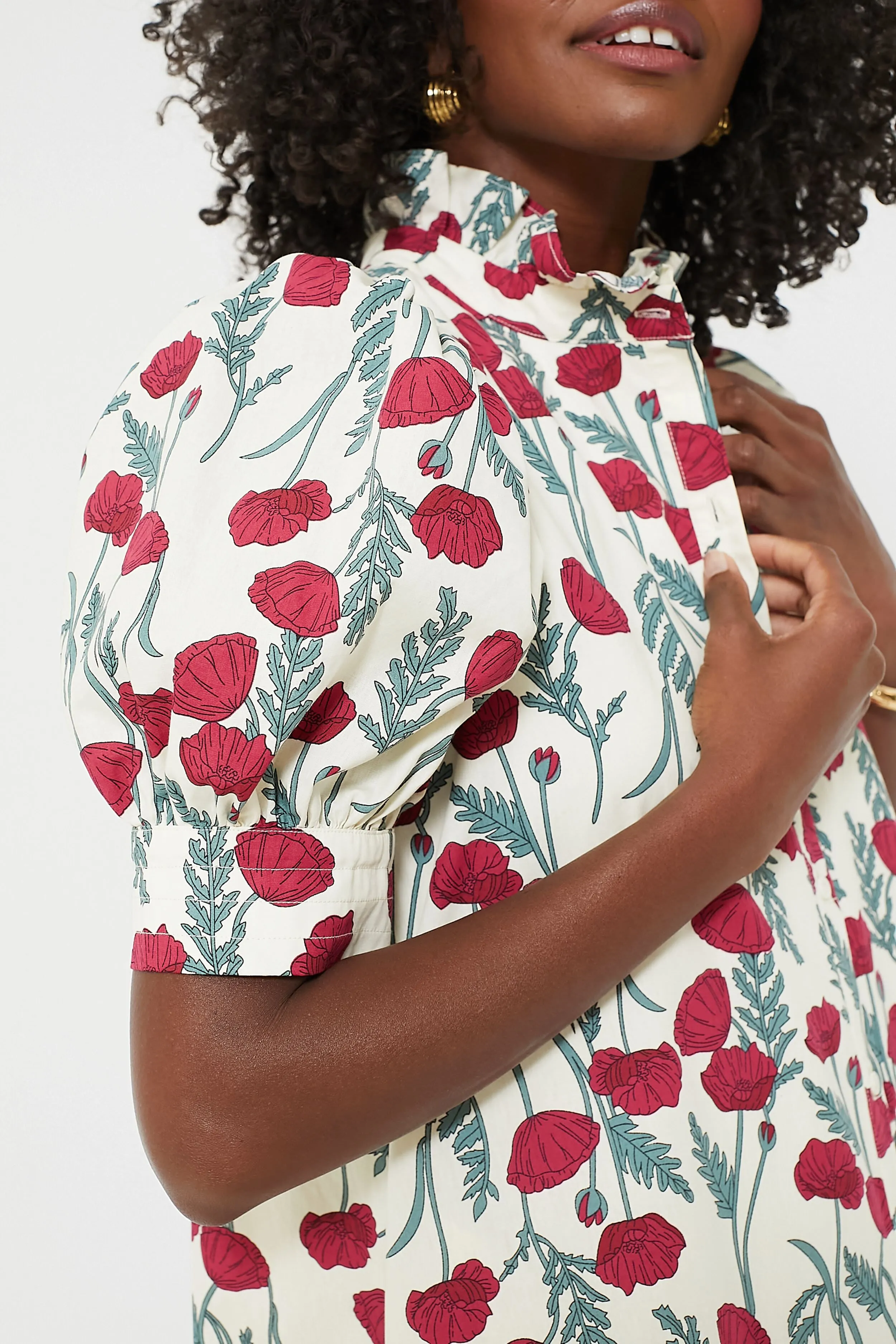 Amaryllis Floral Louisa Midi Dress sold by Tuckernuck product image thumbnail 5