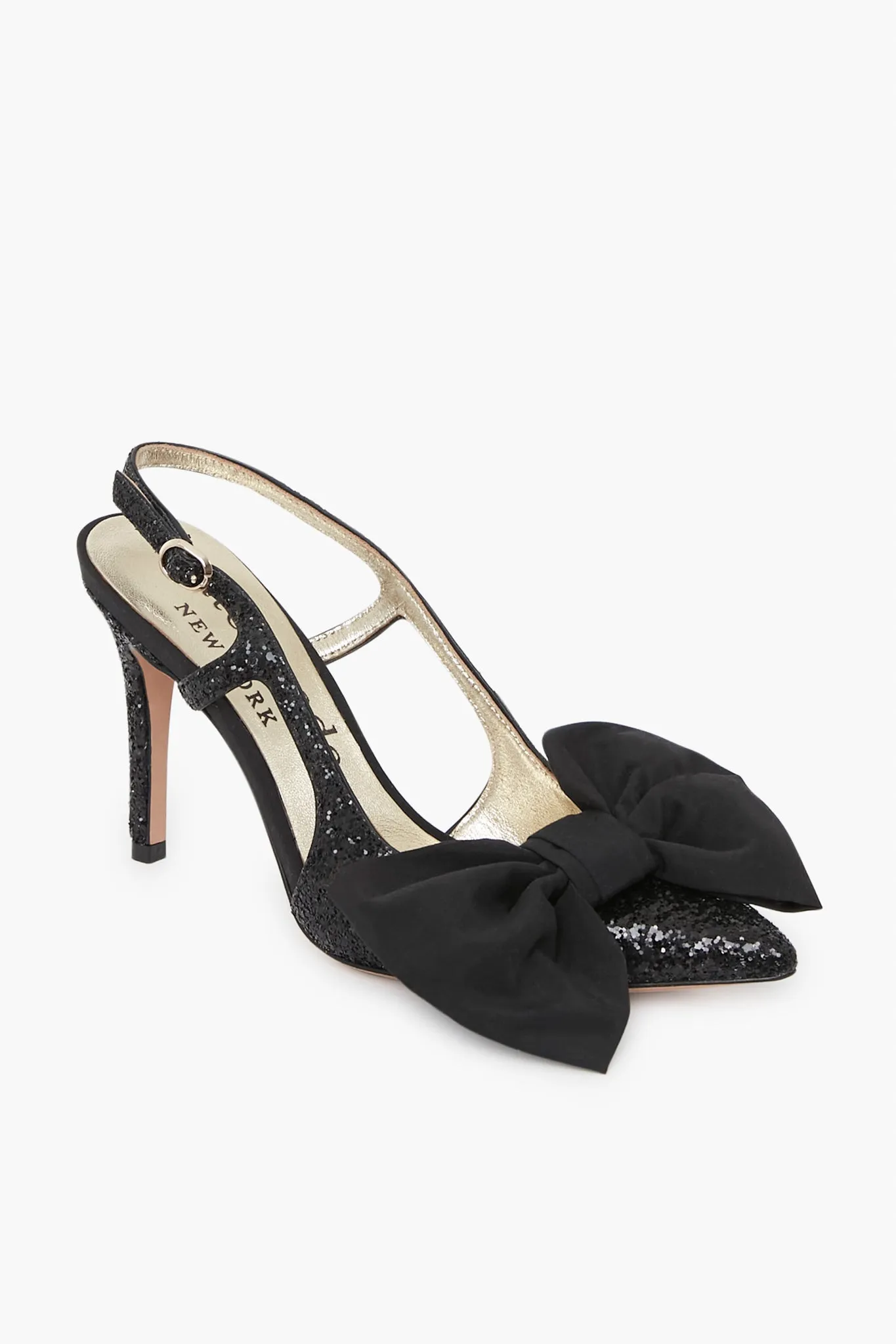 Black Sheela Bow Sling Heel sold by Tuckernuck