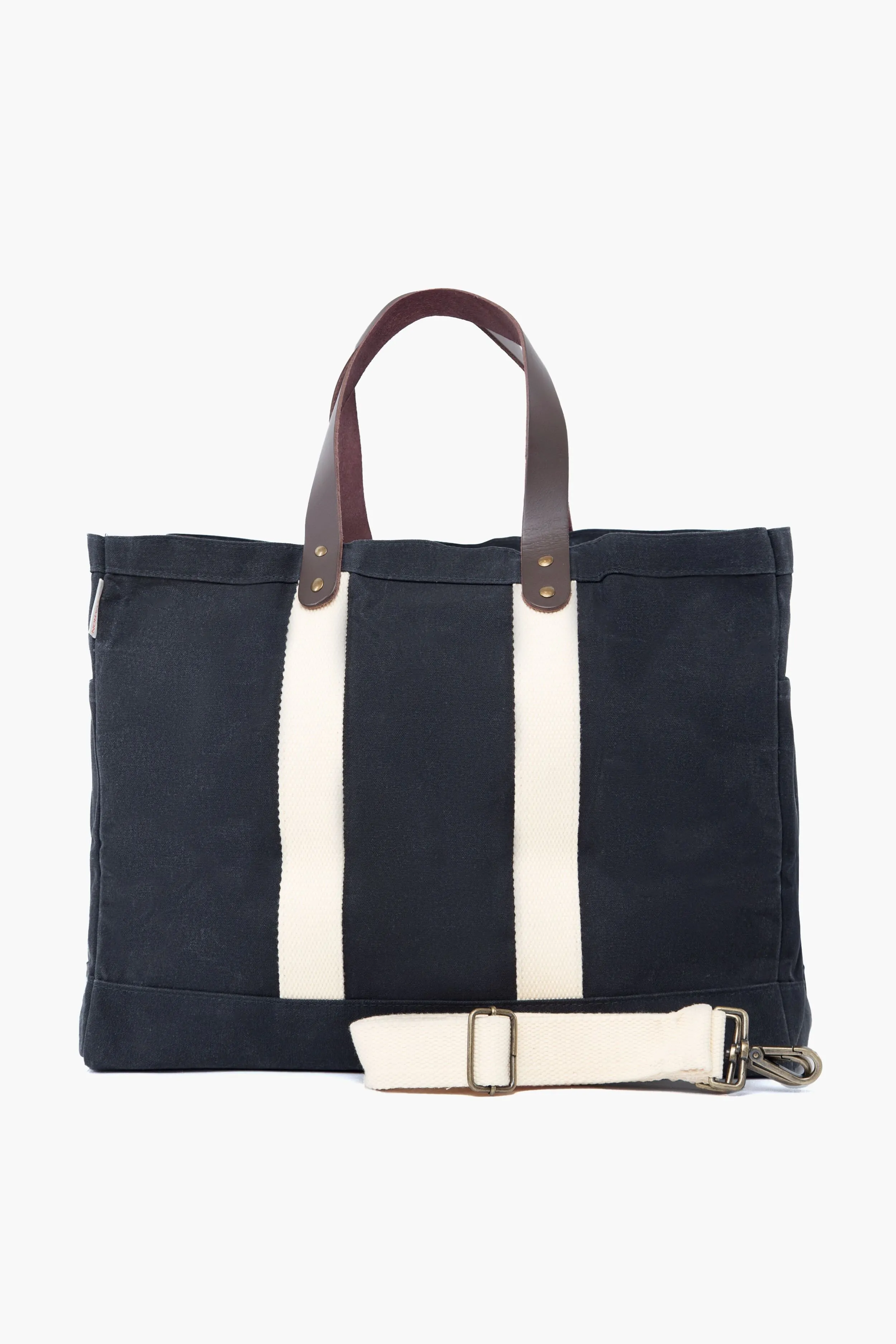 Slate Waxed Commuter Tote sold by Tuckernuck product image thumbnail 2