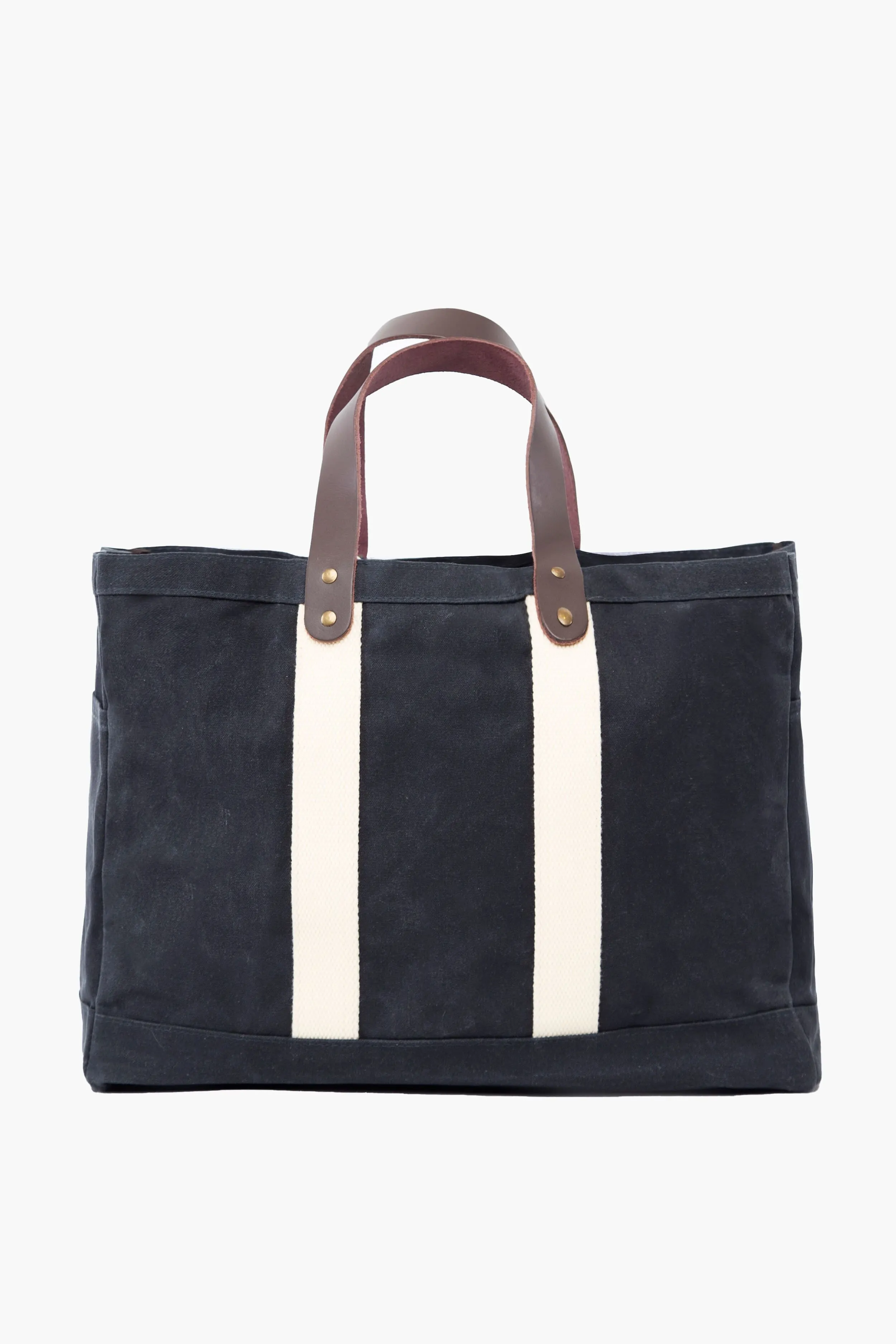Slate Waxed Commuter Tote sold by Tuckernuck