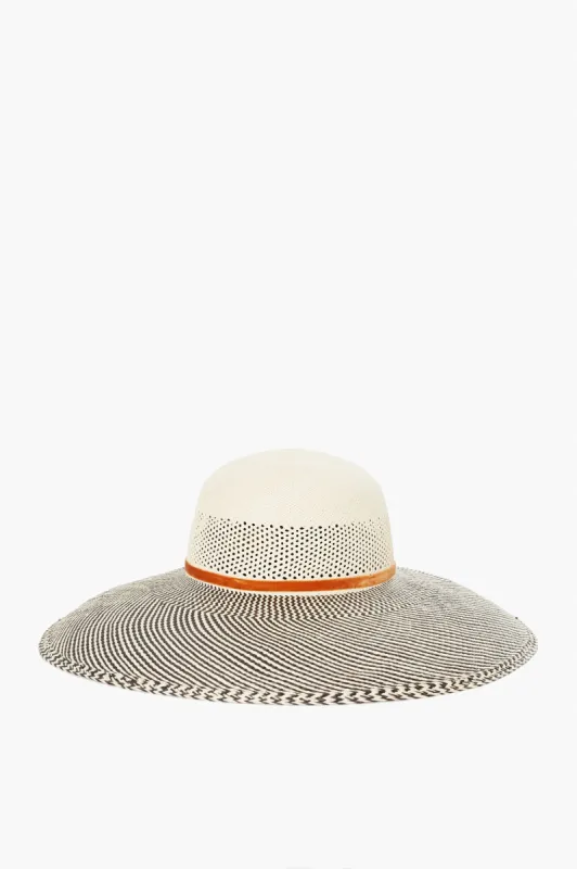 Natural and Black Magnolia Hat sold by Tuckernuck