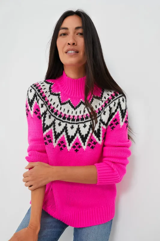 Bright Pink Kienna Sweater sold by Tuckernuck
