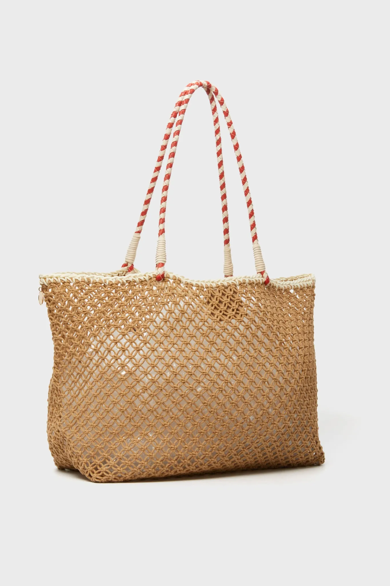 Tan Crochet A La Plage Lete Tote sold by Tuckernuck product image thumbnail 5