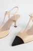 Nude Leather Margot Heels sold by Tuckernuck