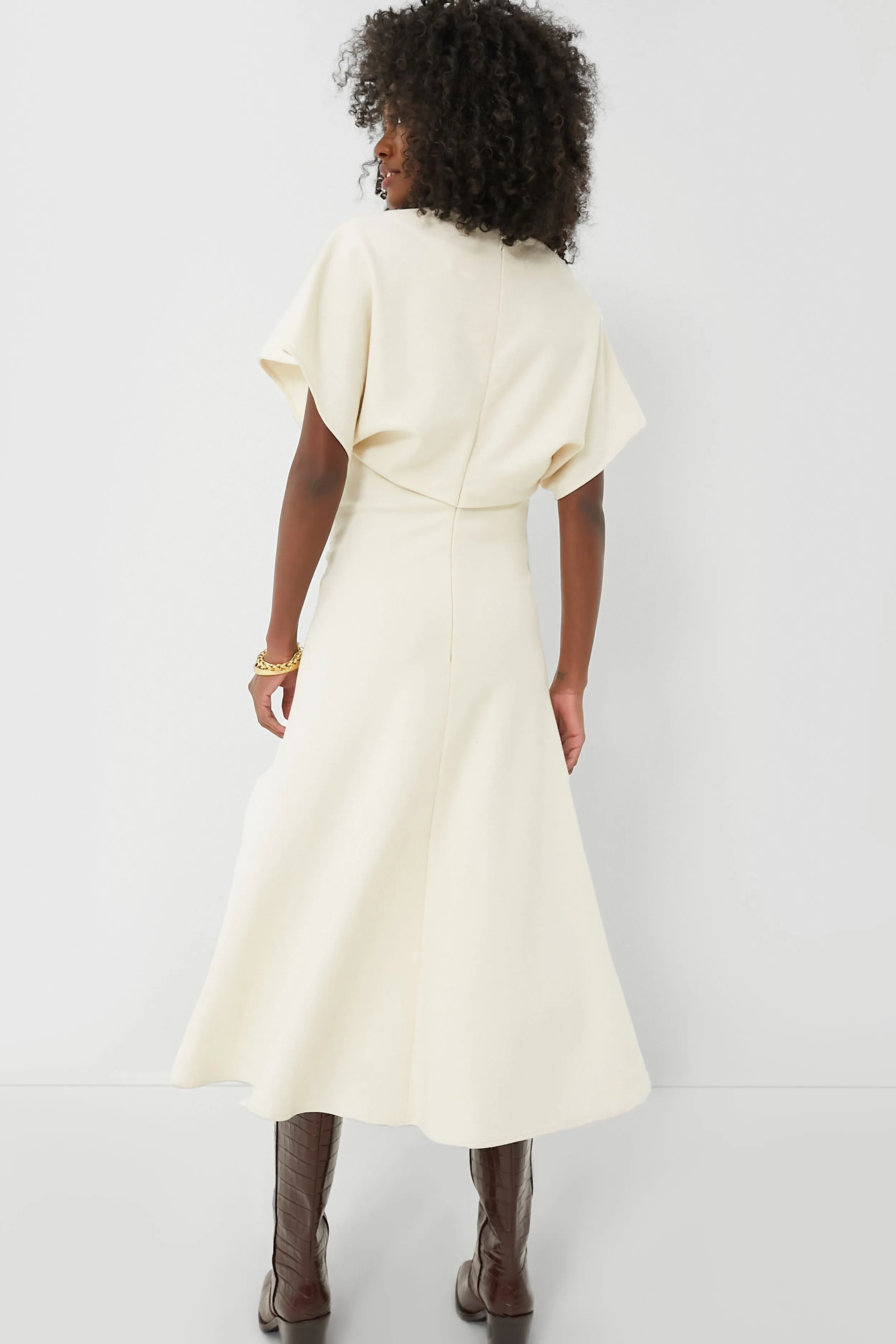 Ecru Ariana Midi Dress sold by Tuckernuck product image thumbnail 4