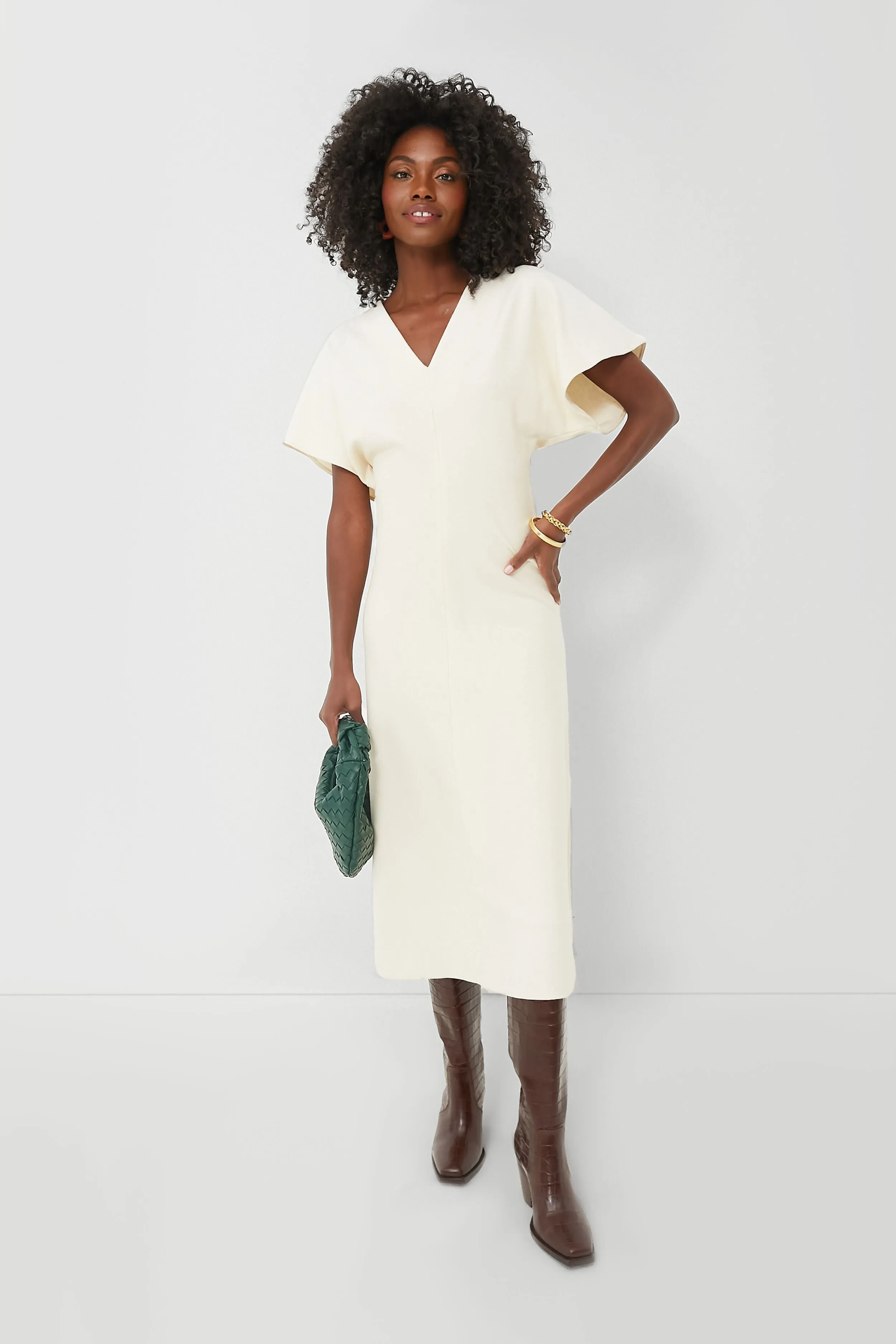 Ecru Ariana Midi Dress sold by Tuckernuck product image thumbnail 2