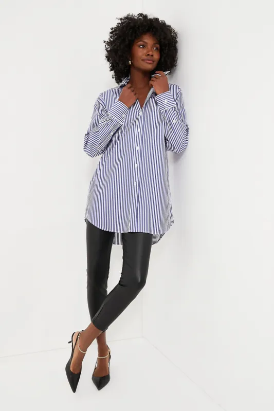Navy Stripe Oversized Shirt sold by Tuckernuck