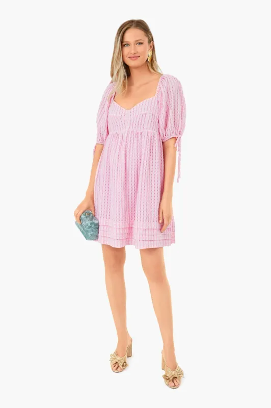Pink Gingham Leyton Mini Dress made by Tuckernuck
