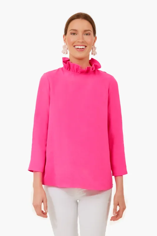 Hot Pink Faye Blouse sold by Tuckernuck