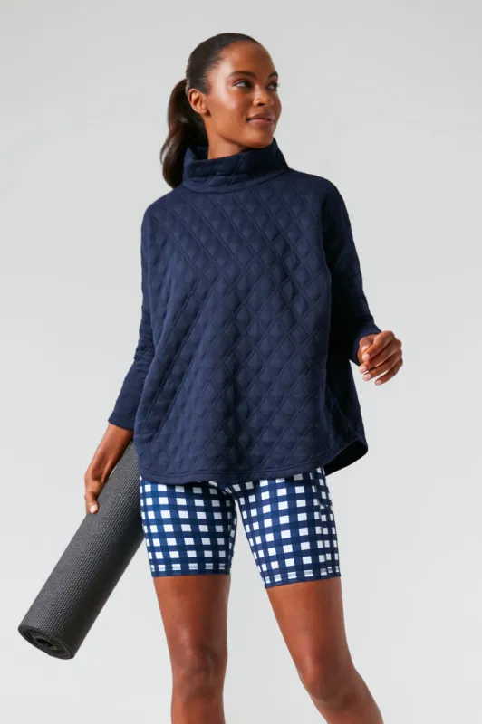 Navy Funnel Ally Swing Sweatshirt made by Tuckernuck