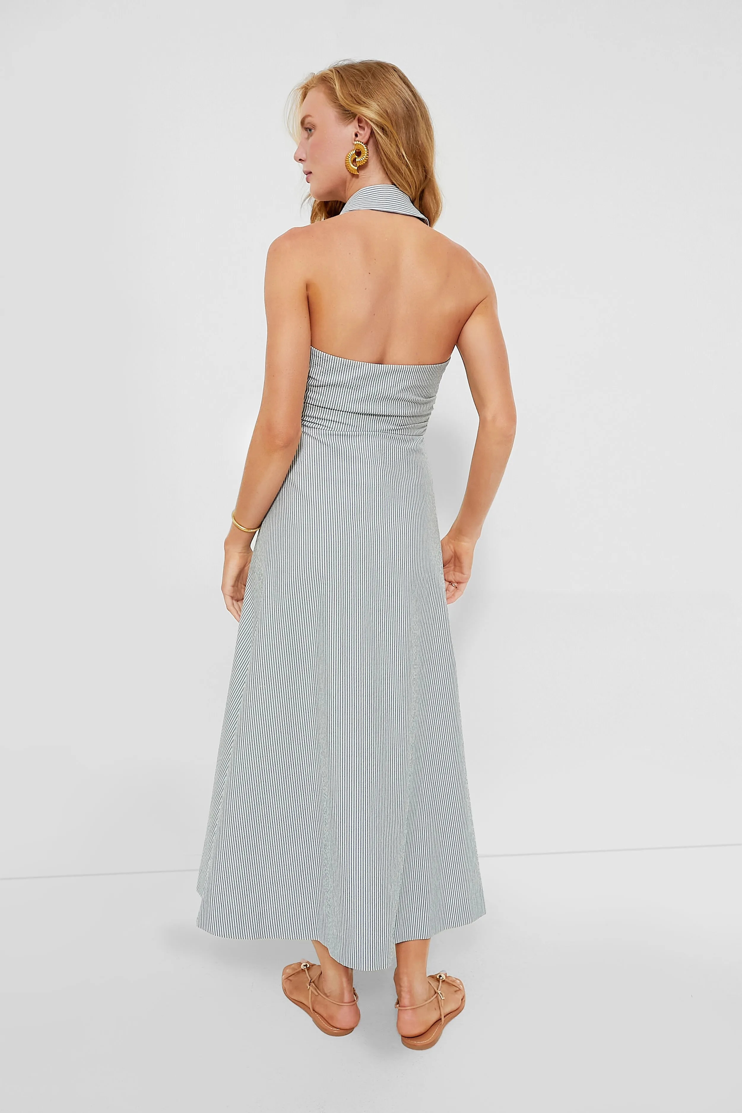 Blue and White Mackey Dress sold by Tuckernuck product image thumbnail 4