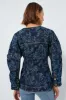 Mid Blue Stone Lazer Denim Shaped Sleeve Blazer sold by Tuckernuck