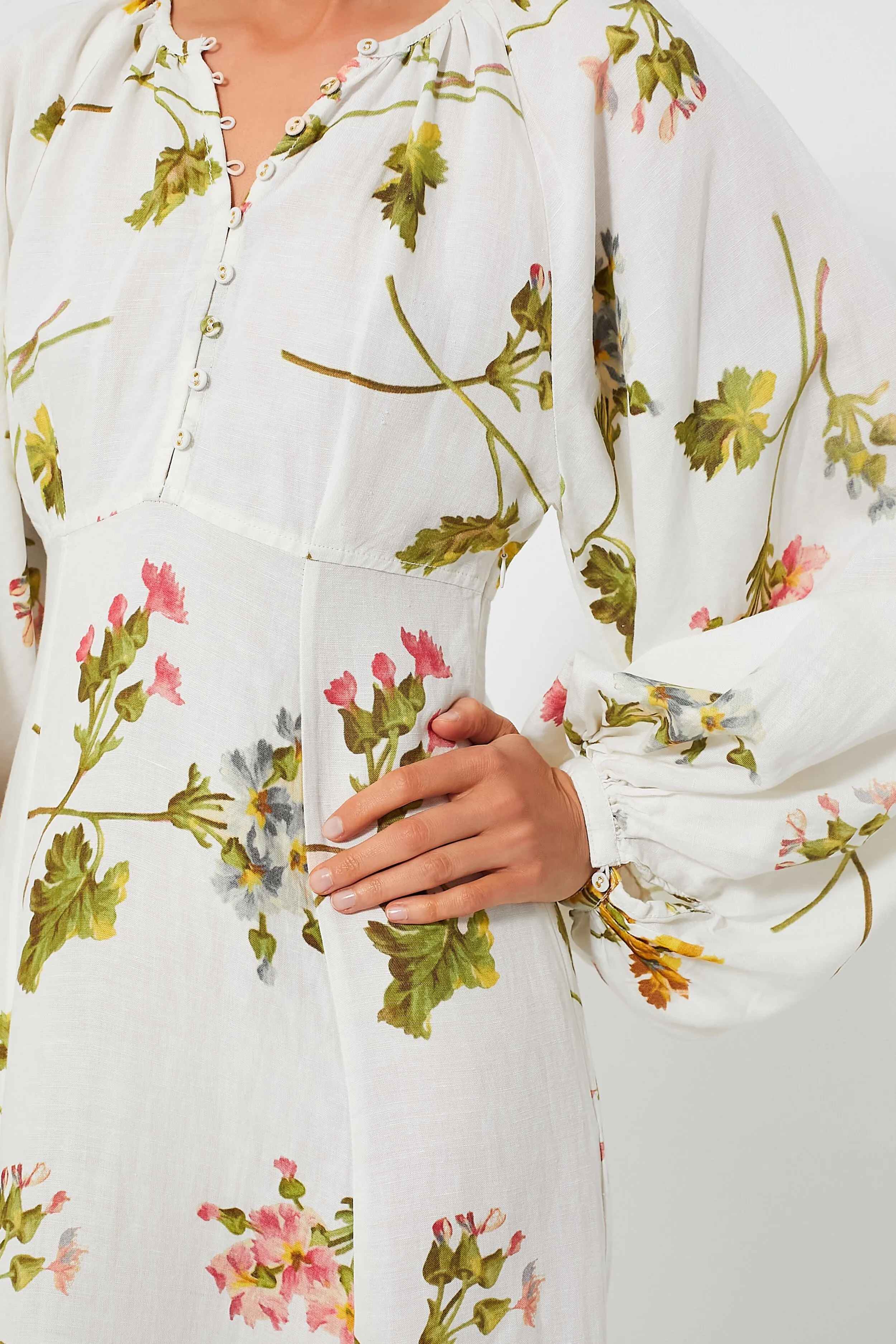 Botanical Linen Relaxed Midi Dress sold by Tuckernuck product image thumbnail 5