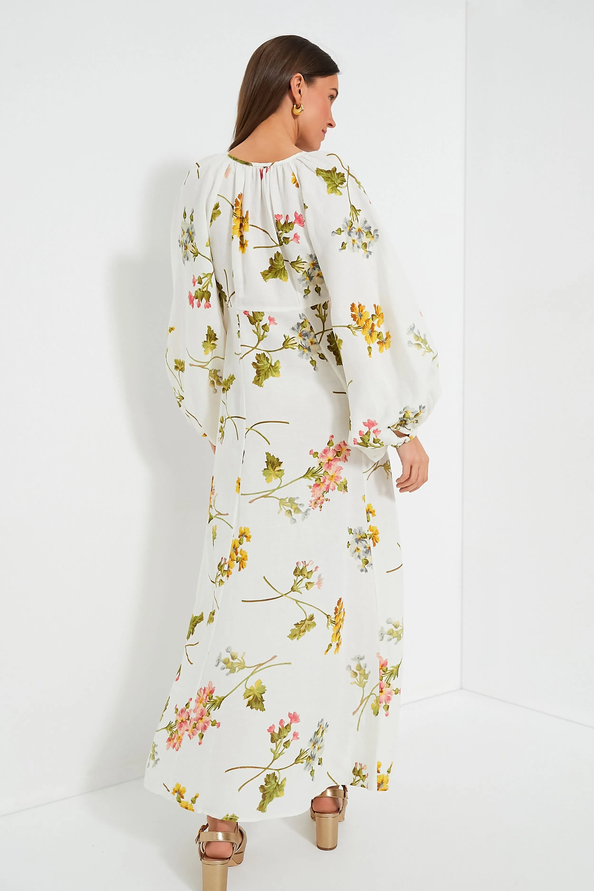 Botanical Linen Relaxed Midi Dress sold by Tuckernuck product image thumbnail 4