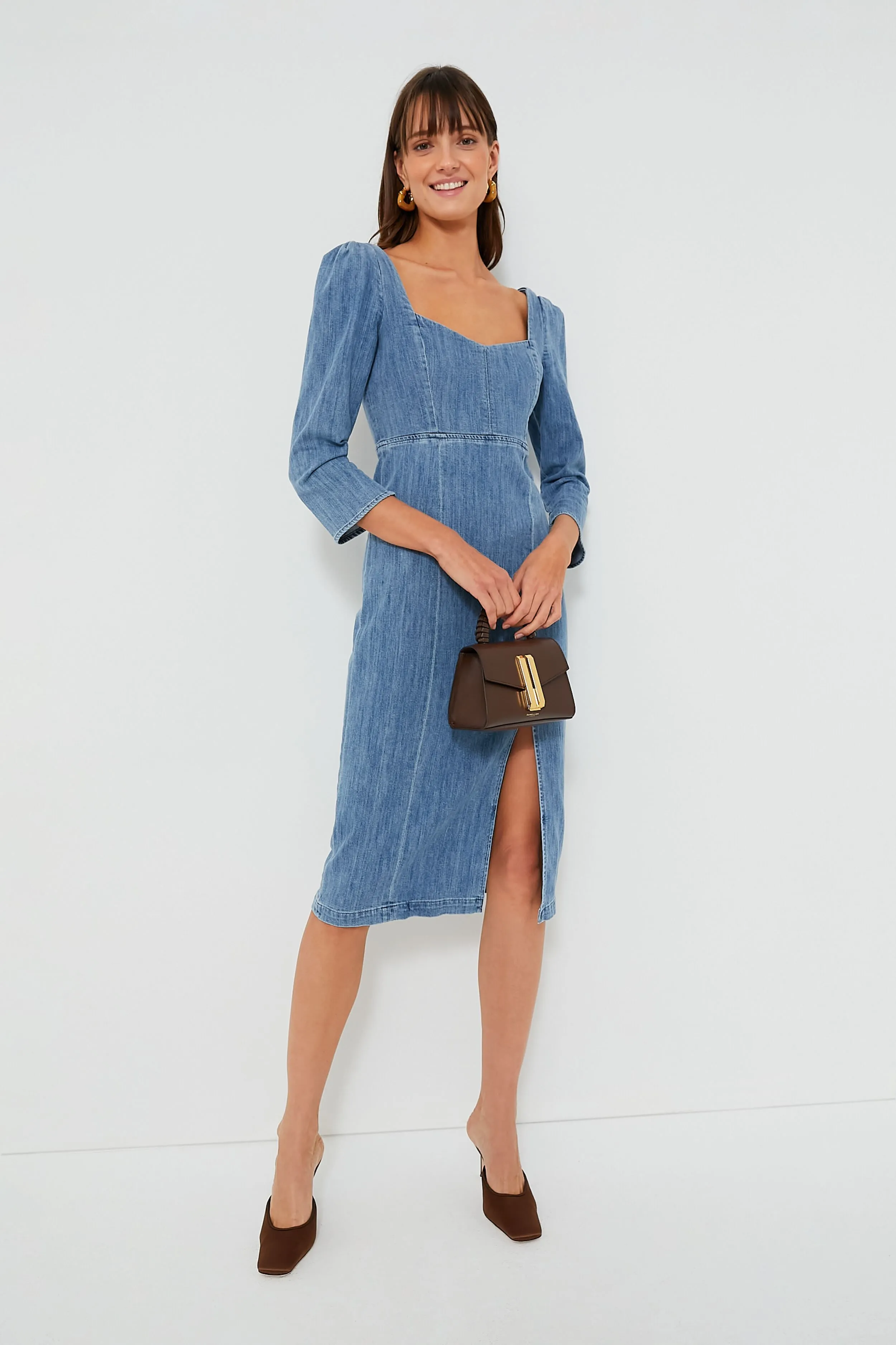 Dusty Blue Tallulah Dress sold by Tuckernuck product image thumbnail 2