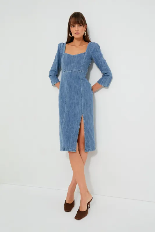 Dusty Blue Tallulah Dress sold by Tuckernuck