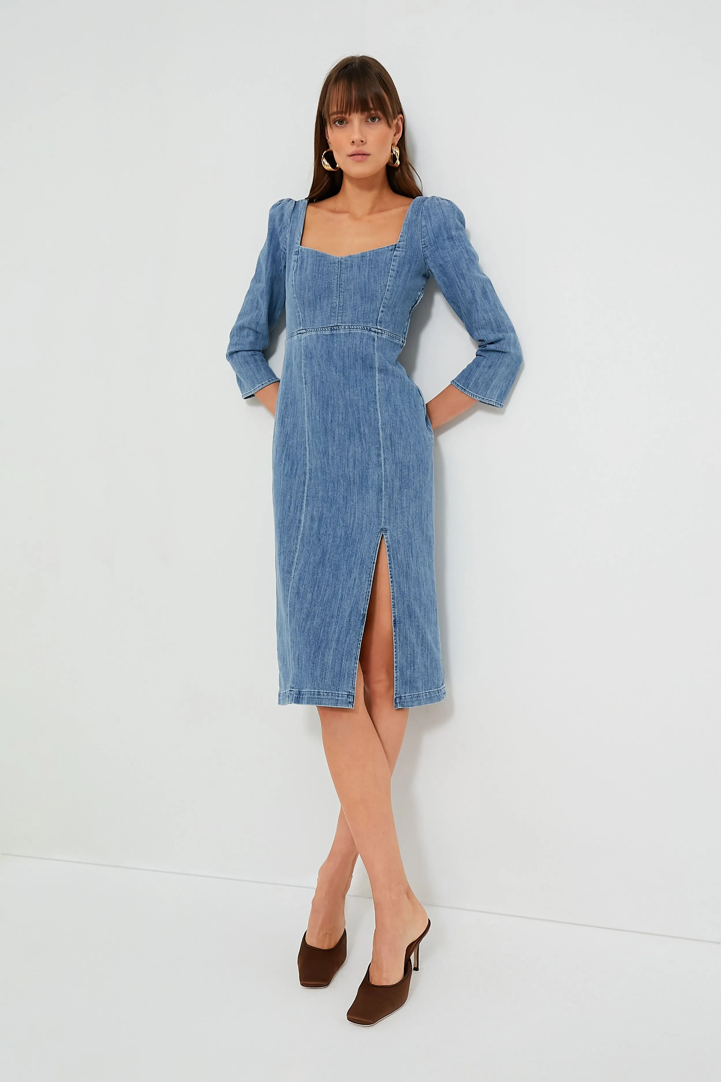 Dusty Blue Tallulah Dress sold by Tuckernuck
