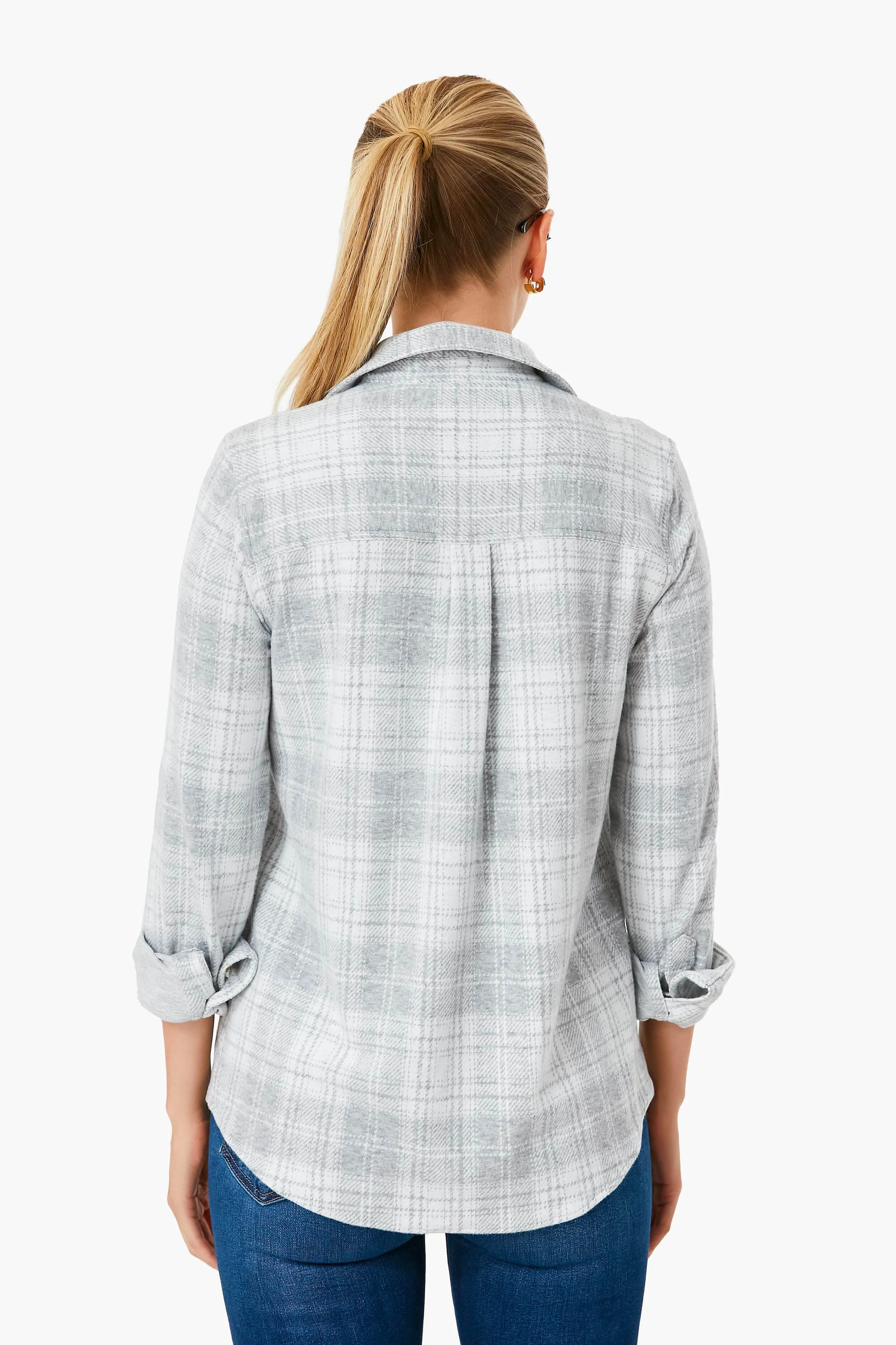 Winter Clouds Plaid Legend Sweater Shirt sold by Tuckernuck product image thumbnail 4